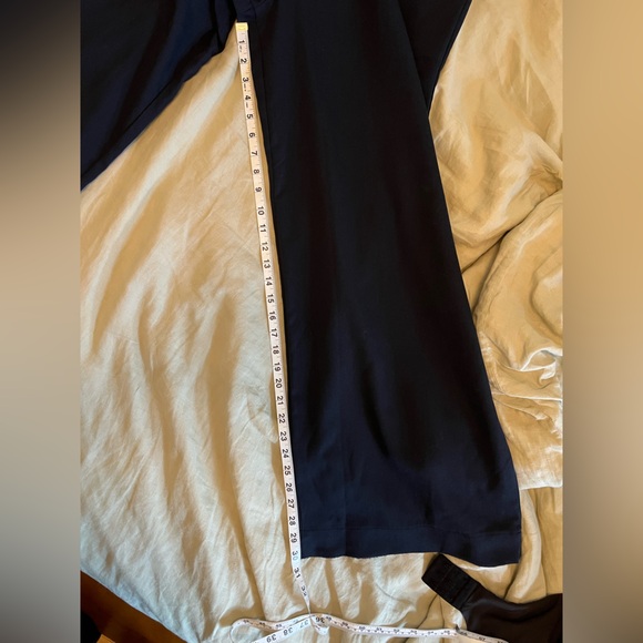 Unique Vintage Navy Trousers with Button Accent - Picture 2 of 7